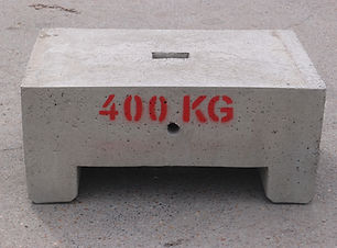 Bloc de béton moulé empilable - Masse 400kg Lestage - REF2190400_0