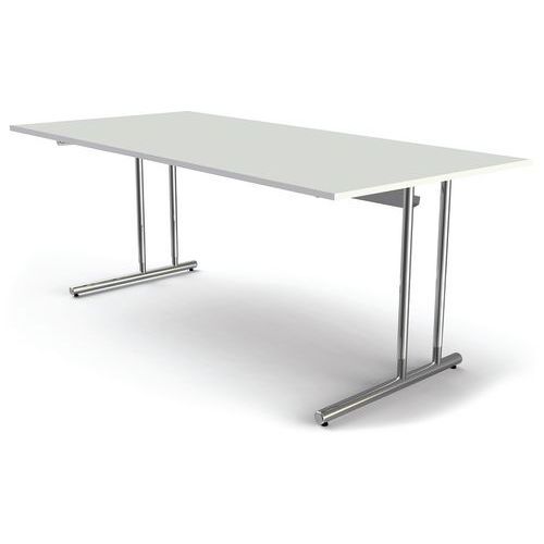 BUREAU RÈGLABLE ARTLINE CADRE CANTILEVER L200XP100CMBLANC