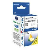 CARTOUCHE ARMOR COMPATIBLE BROTHER LC1240 JAUNE POUR IMPRIMANTE JET D'ENCRE