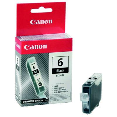 Cartouche Canon BCI-6BK noir pour imprimantes jet d'encre_0