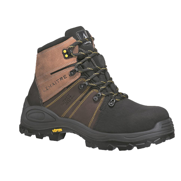 CHAUSSURES DE SÉCURITÉ HAUTES LEMAITRE TREK SEMELLE VIBRAM WATERPROOF S3 BRUN – TAILLE 41