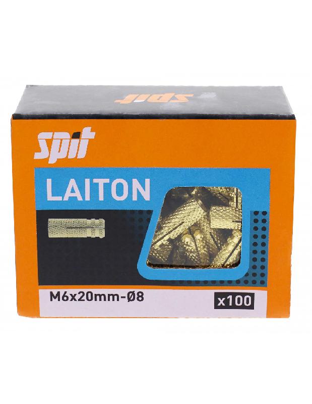 CHEVILLE LAITON FEMELLE M6X23MM BOÎTE DE 100 - SPIT - 062450