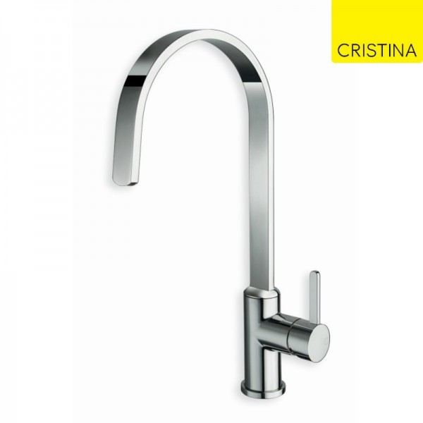MITIGEUR ÉVIER BEC PLAT CHROME UNIC - CRISTINA ONDYNA KK52551