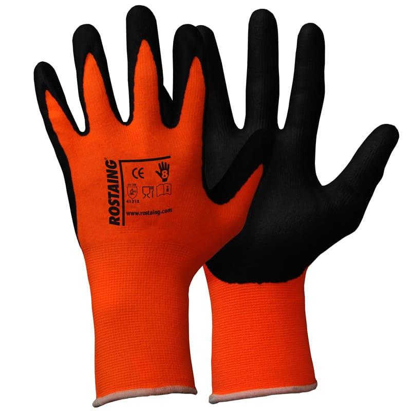 Gant de manutention Feel Pro Touch TRVX Abras Fluo - Haute visibilité, compatible tactile - ROSTAING_0