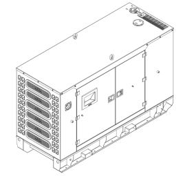 Groupe électrogène diesel 400/230 V - 50 Hz - 3 Phases - AP110 (EU) avec motorisation Baudouin et génératrice Stamford UCI274C_0