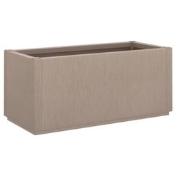 Helloshop26 - Jardinière bac lit surélevé plantes fleurs terrasse jardin clair 80 x 36 x 35 cm PP marron 02_0038534 - 3000217821709_0