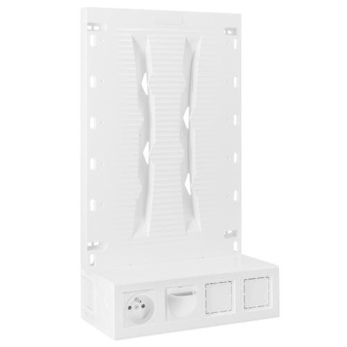 IKEPE ZONE ATTENANTE POUR COFFRET DE COMMUNICATION AVEC 1 PRISE + 3 CORDONS RJ45 - IKEPE