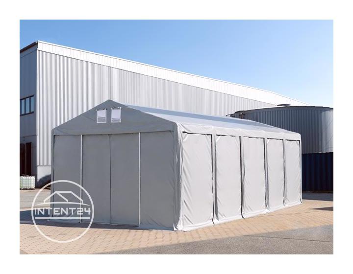 INTENT24.FR 8X12M TENTE DE STOCKAGE INTENT24, PVC ENV. 550 G/M², H