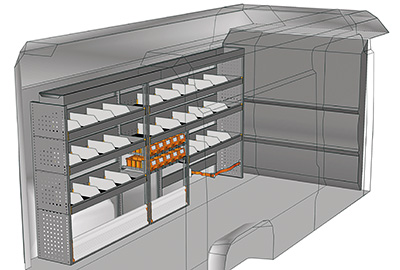 KIT AMÉNAGEMENT DUCATO L3H2 MÉTALLIQUE CÔTÉ GAUCHE