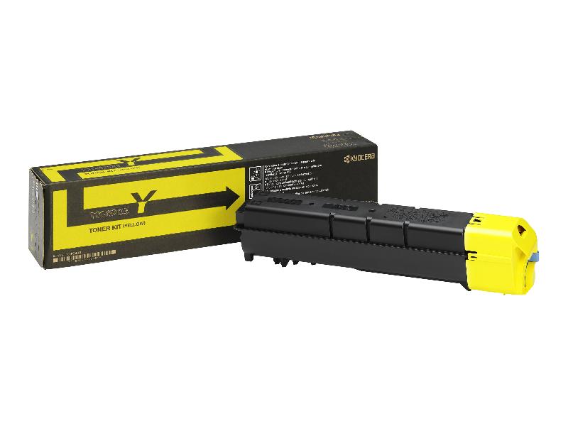 KYOCERA TK 8705Y - JAUNE - ORIGINAL - CARTOUCHE DE TONER