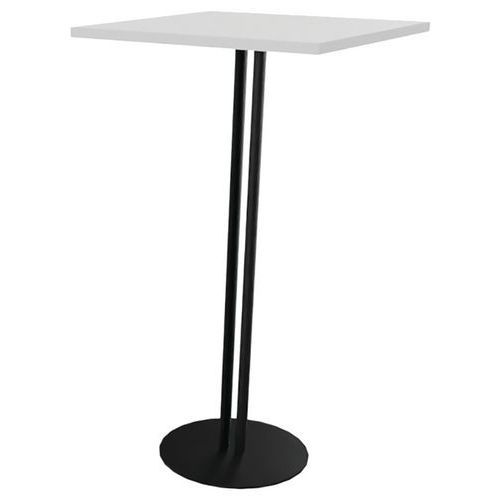 MANGE DEBOUT ROXANE 60 X 60 PIÈT. 2 TUBES BLANC/NOIR