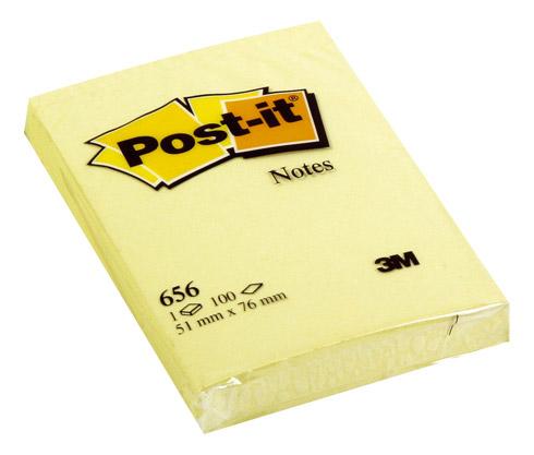 LOT DE 12 - NOTES REPOSITIONNABLES JAUNE CLASSIQUE POST-IT 76 X 51 MM - BLOC DE 100 FEUILLES