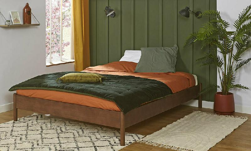 PACK LIT MALAU + MATELAS  NOYER 140X190 CM/OPT:MATELAS HAVEL HD