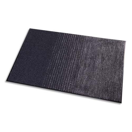 Paperflow tapis d'accueil 3 en 1 gris en pp et polyester microfibre, format : 90 x 150 cm épaisseur 10 mm_0
