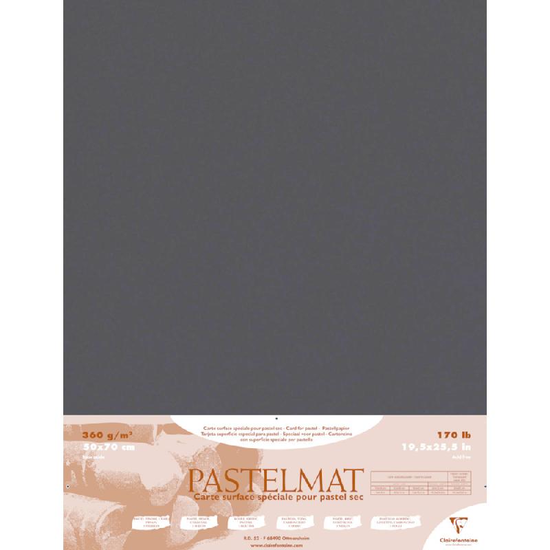 PASTELMAT PAQUET 5F 50X70CM 360G - ANTHRACITE