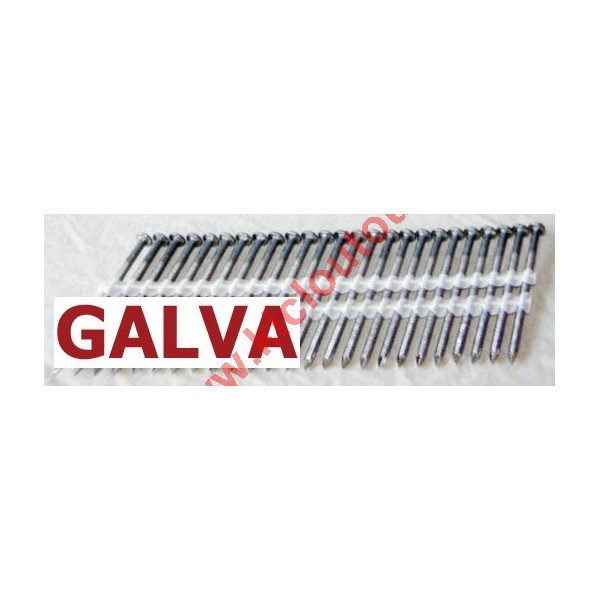 POINTES 20° GALVA TORSADEES 3.1X50 BOITE DE 2000