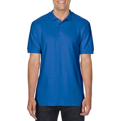 POLO MANCHES COURTES BLEU ROYAL T.S