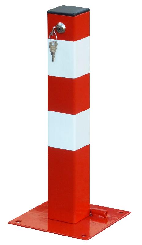 Poteau de parking de signalisation avec fermeture à clé_0
