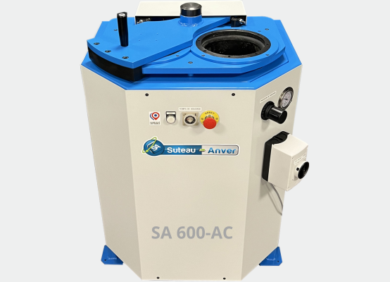 Presse pneumatique à souder les semelles - Modèle SA 600-AC - SUTEAU-ANVER - 2 postes - pression réglable 2kg à 6kg_0