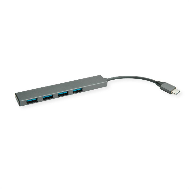 ROLINE Hub USB 3.2 Gen 1, 4 ports, type C_0