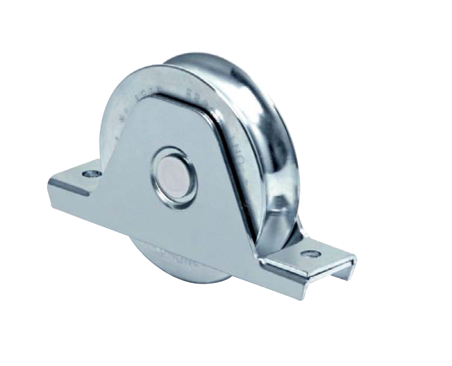 ROUE 2 ROULEMENTS À SUPPORT INTÉRIEUR À GORGE V 120MM - COMUNELLO - 336V-120