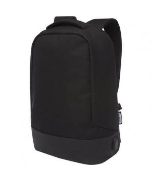 SAC À DOS ANTI-VOL COVER EN RPET CERTIFIÉ GRS 16L - NOIR - SACS À DOS PUBLICITAIRES PERSONNALISÉS