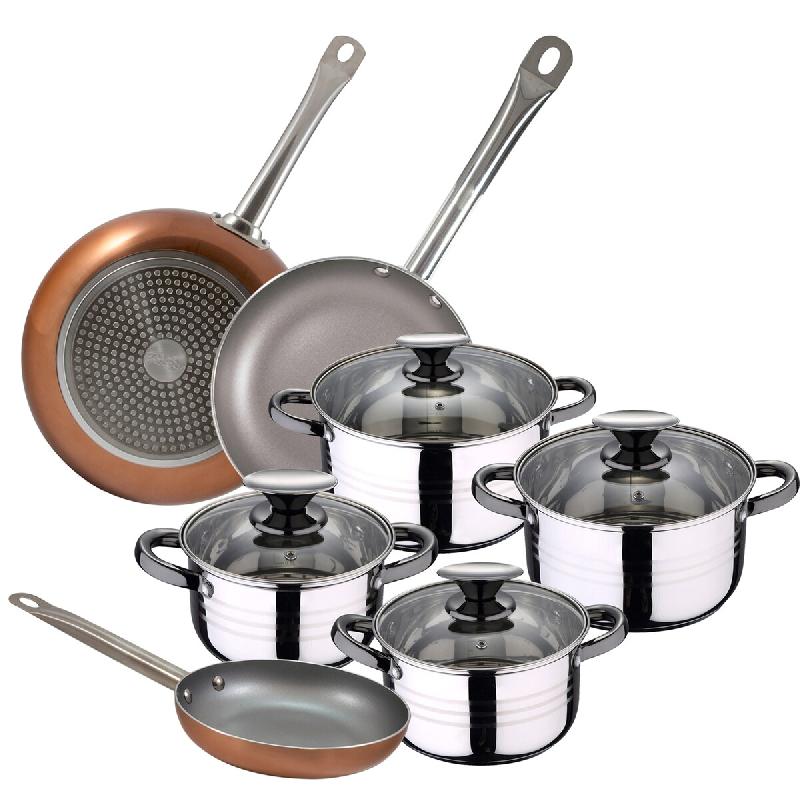 San Ignacio - Batterie de Cuisine 16/18/20/24cm avec Set de 3 Poêles 18/20/26cm - multi-matériau PK3132_0