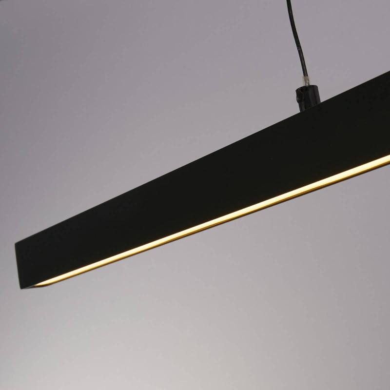 SEARCHLIGHT SUSPENSION LED LAYLA, LINEAR, NOIR, HAUTEUR RÉGLABLE, CCT