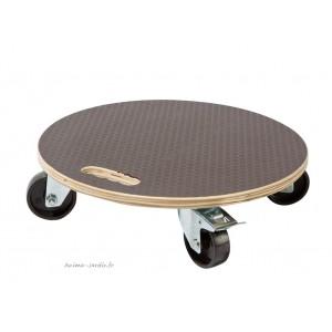 Support plante à roulettes - Flora Roll Strong 40 cm - Bois FSC - Résistance 200 kg - 2013154_0