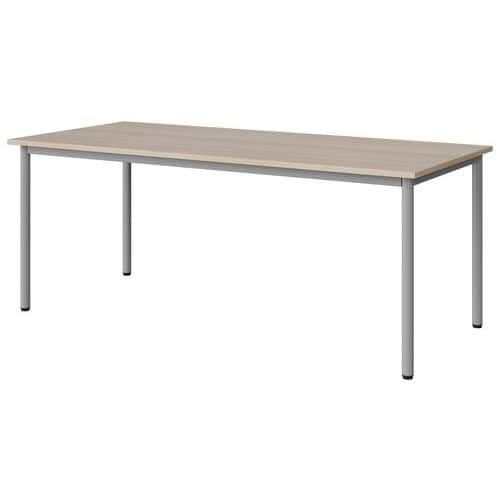 TABLE MALIBU 180X80 T5 4P STRA ABS ACACIA/GRIS 9006