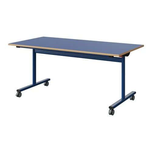 TABLE MALIBU RAB. 160X80 T5 DL ST ALAISÉ BLEU U525/BLEU 5005