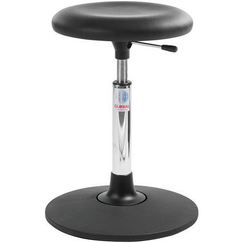 TABOURET SWAY BETA - IMITATION CUIR - HAUT - NOIR - GLOBAL PROFESSIONAL SEATING
