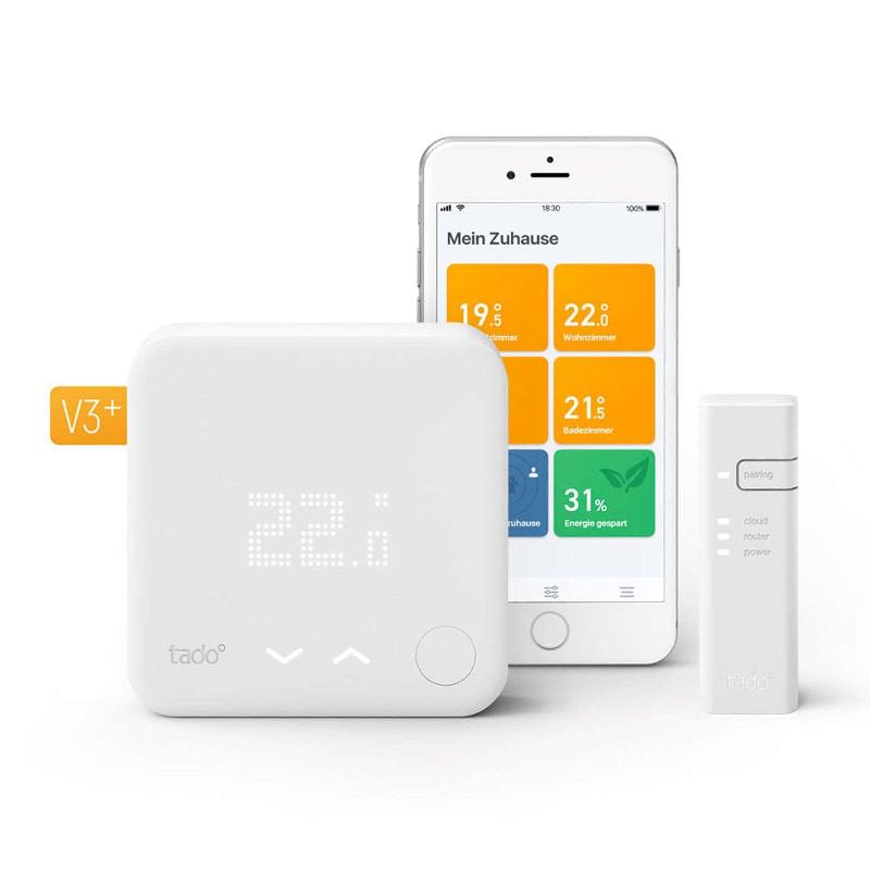 TADO° KIT DE DÉMARRAGE THERMOSTAT INTELLIGENT V3+, BLANC