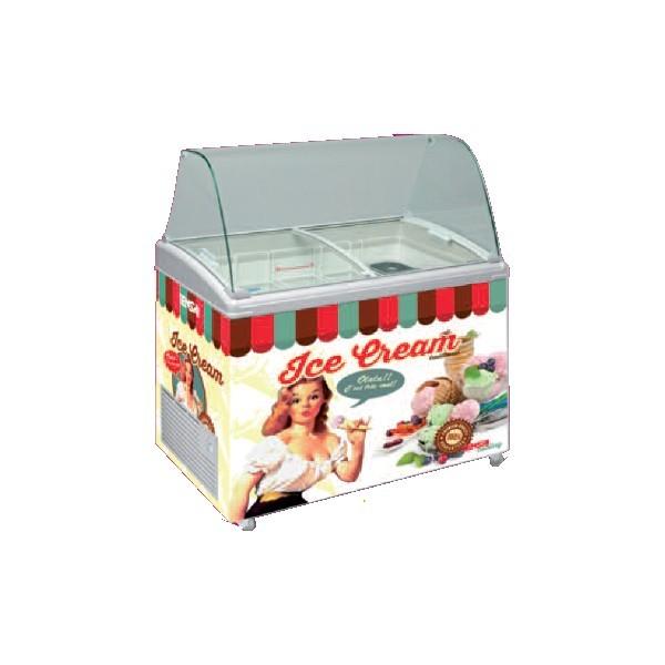 Tensaï - comptoir vitrine / conservateur à crèmes glacées 500 litres_0
