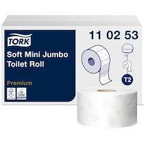 TORK PAPIER TOILETTE EN MINI ROULEAU JUMBO, 3 PLIS, BLANC