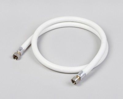 Tuyau de gaz - Home-Gaz - flexible armé blanc avec raccords femelles sertis, validité 10 ans_0