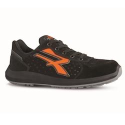 U-Power - Baskets de sécurité basses ORION - Légères et confortables - S1P SRC ESD - Noir / Orange - Taille 35_0