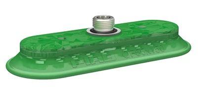 Ventouse ovale OF55x150P en polyuréthane 60 - insert fileté G3/8