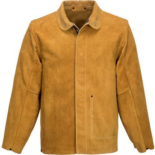 VESTE DE SOUDEUR EN CUIR SW34 - BEIGE - L - PORTWEST