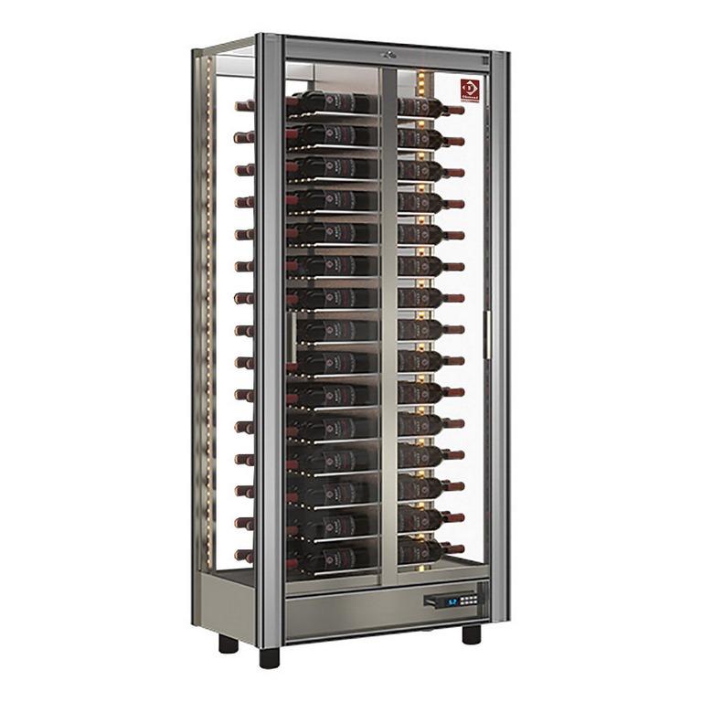 Vitrine réfrigérée à vins lt  530 - traversant - modulable - 120 bouteilles - 860x530x1851 mm - GVV-1/TR-R2_0