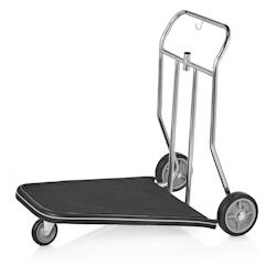 WAS Germany - Chariot à bagages, 95 x 65 x 80 cm, couleur argent, acier inoxydable (4427002) - inox 4044925107334_0