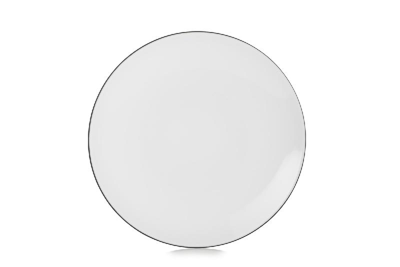 ASSIETTE COUPE PLATE ROND BLANC CUMULUS PORCELAINE Ø 31,5 CM EQUINOXE REVOL