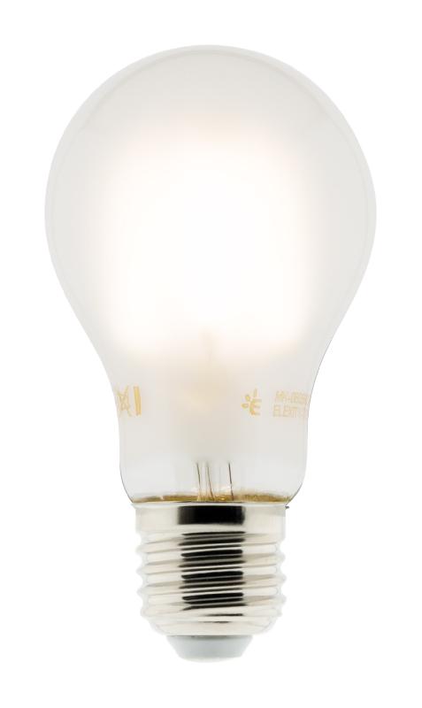 Ampoule déco dépoli filament LED E27 - 4W - Blanc chaud - 400 Lumen - 2700K - A++ - Zenitech - Style rétro et efficacité énergétique_0