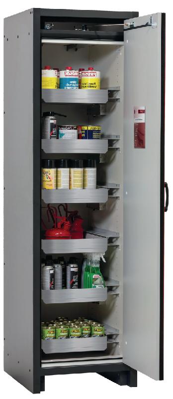 ARMOIRE SÉCURITÉ Q-CLASSIC-30 Q30.195.056.R GRIS/ROUGE - MANUTAN COLLECTIVITÉS