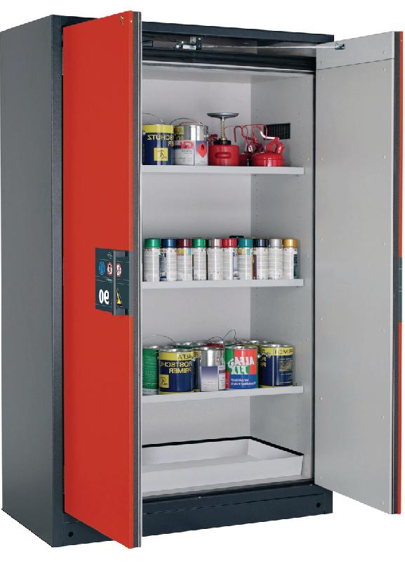 ARMOIRE SÉCURITÉ Q-PEGASUS-90 Q90.195.120.WDAC GRIS/ROUGE - MANUTAN COLLECTIVITÉS