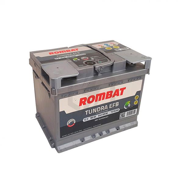 BATTERIE VOITURE ROMBAT TUNDRA EFB TEFB260 12V 60AH 640A_0