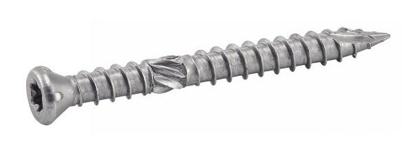 BOÎTE DE 200 VIS POUR TERRASSE TÊTE FRAISÉE RÉDUITE 6 LOBES INOX A2 5X60MM - ACTON - 623275X60