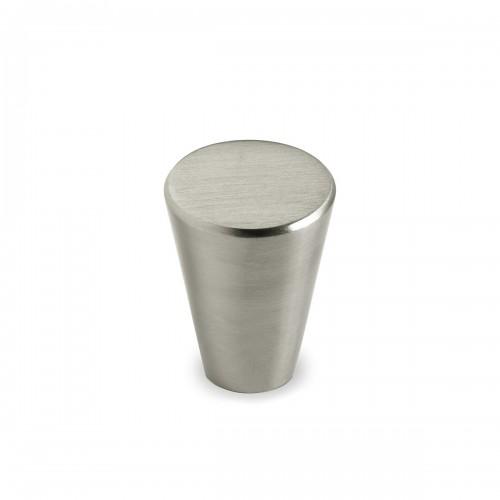 BOUTON DE MEUBLE ROND ONEX - INOX BROSSÉ - H 30 MM - D 22 MM - PAR 4 HETTICH