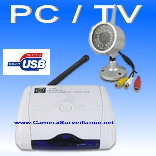 KIT VIDEO SURVEILLANCE SANS FIL CAMERA + RECEPTEUR USB