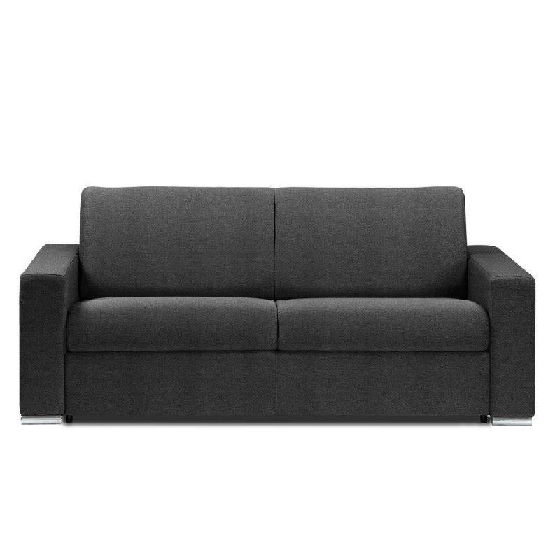 Canapé lit 2-3 places Dreamer convertible express 120 cm - Néo gris anthracite - Matelas 16 cm Excellence Literie inclus_0